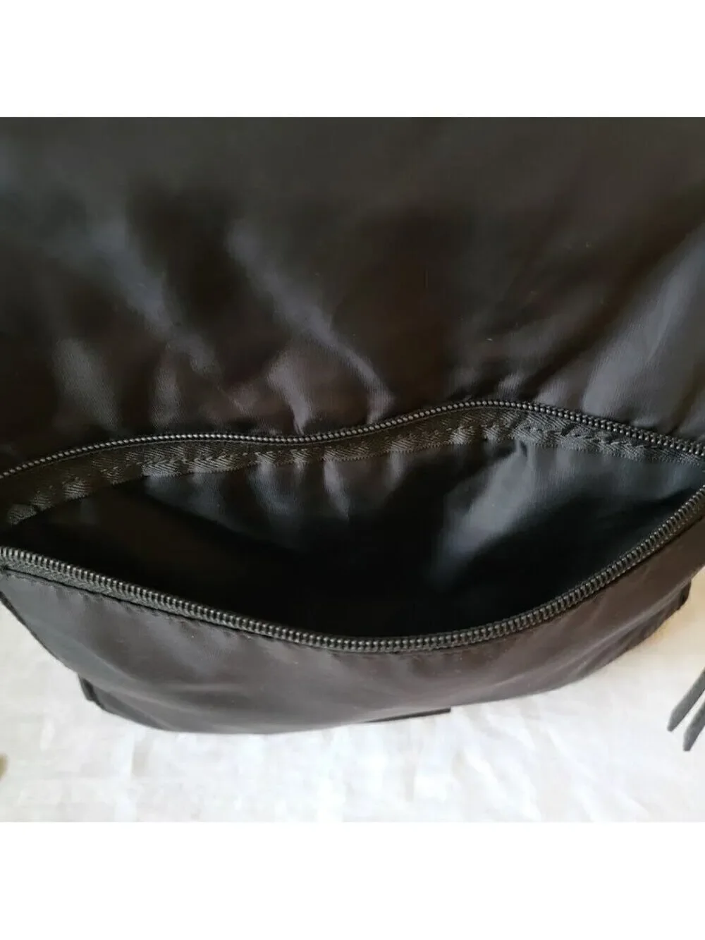 Fabletics Black Medium Size Backpack - Faux Leather Zipper Pulls, Handle, Straps